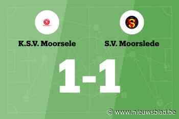 Declercq redt punt voor SV Moorslede tegen SV Moorsele