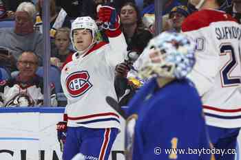 Cole Caufield scores twice to lead Canadiens over Sabres 7-5