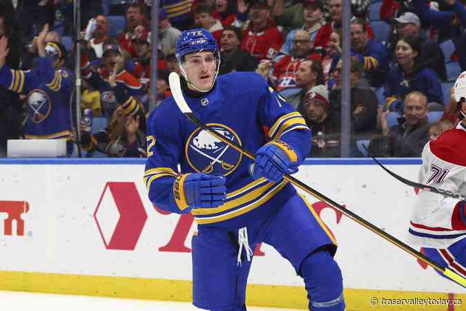 Sabres leading scorer Tage Thompson out with lower-body injury