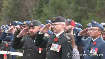 Hundreds attend Remembrance Day ceremony at CFB Borden