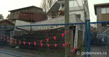 City of Vancouver fences off collapsing garage of $4M home