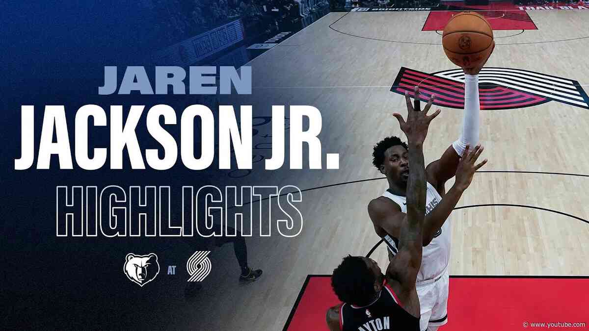 Jaren Jackson Jr. Highlights vs  Portland Trail Blazers