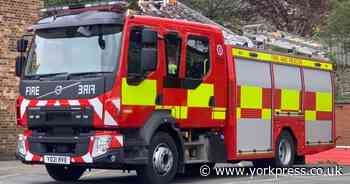 Overheating industrial machinery catches fire in North Yorkshire town