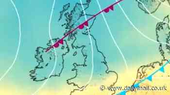 Winter is coming: UK weather map reveals snow to hit the north after temperatures plunge to 0.3C following brief sunny respite from 'anticyclonic gloom'