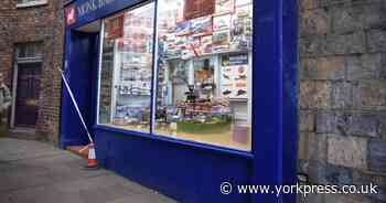 Window smashed at long-standing shop in York city centre