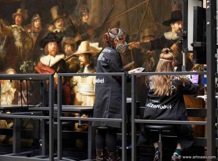 The Restoration of Rembrandt’s ‘Night Watch’ Painting is Finally Underway in a Specially Designed Glass Chamber at Amsterdam’s Rijksmuseum