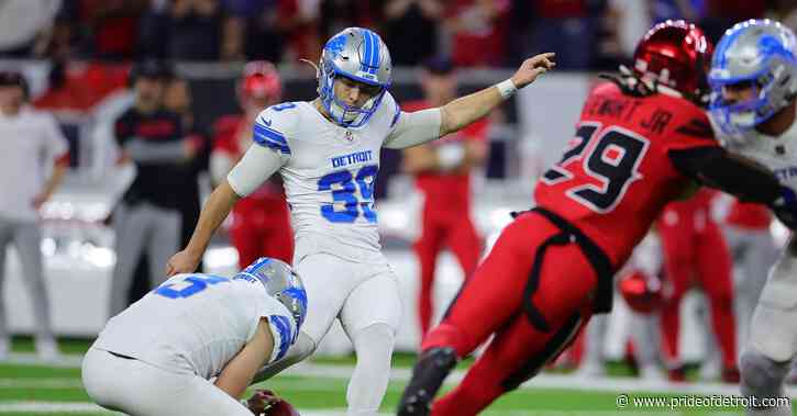 Lions Game Ball, Unsung Hero of Week 10: Jake Bates seals Texans’ fate