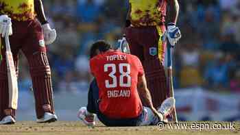 Reece Topley fined for smashing chair after latest injury