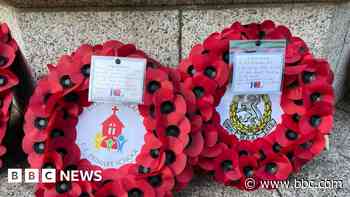 Crowds gather to pay Armistice Day respects