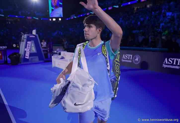 Carlos Alcaraz stops practicing after ten minutes. Will he withdraw from ATP Finals?