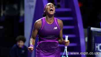 The week in tennis: Gauff wins WTA Finals title, while underdogs rule in last ATP events