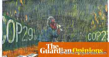 Martin Rowson on Keir Starmer’s appearance at Cop29 – cartoon