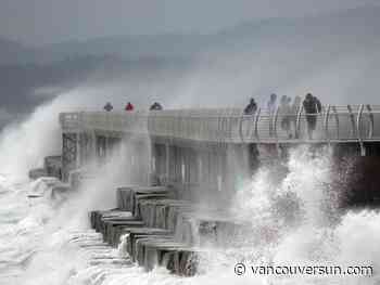 Rain, wind warnings issued along B.C. south coast