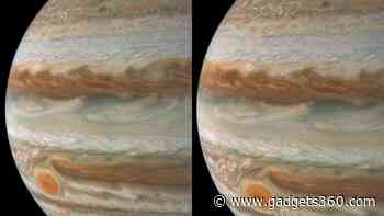 NASA’s Juno Probe Captures Stunning Views of Jupiter’s Storms and Moon Amalthea