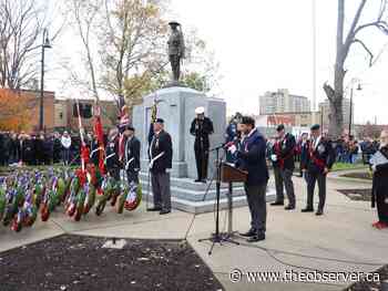 Two people arrested after disturbance at Sarnia Remembrance Day service