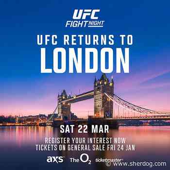 UFC Announces Return to London on March 22