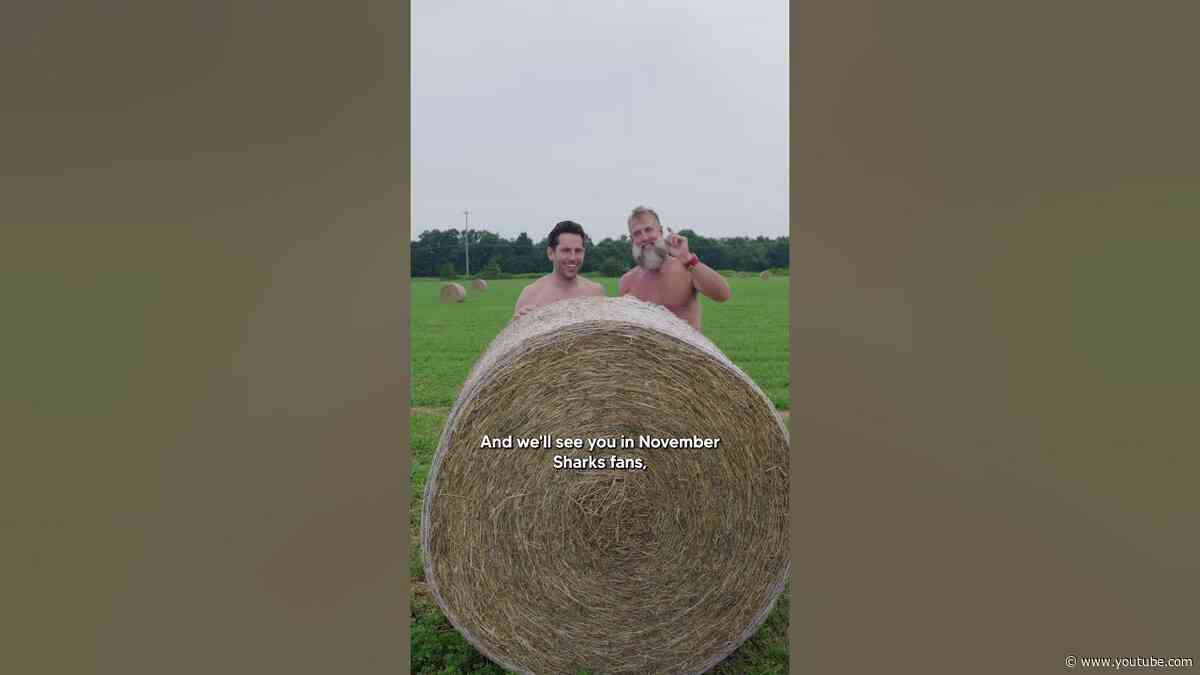 Joe Thornton and Jason Demers Hay Bale #hockey #gosharks #nhl