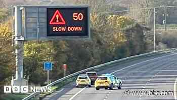 Girl dies on M5 after getting out of police vehicle