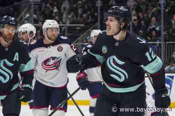 Kraken score twice in 10 seconds, defeat Blue Jackets 5-2