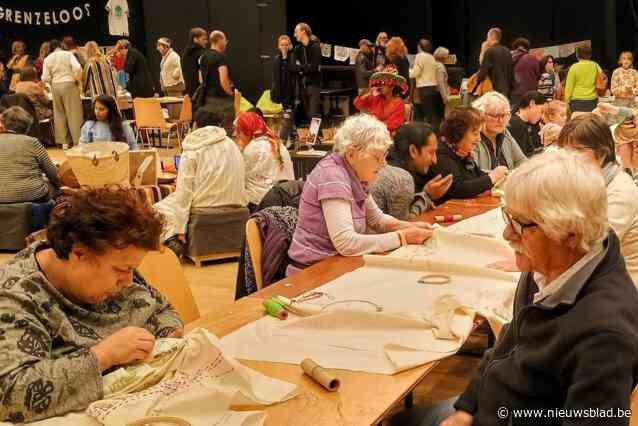 Halle borduurt mee voor slachtoffers in Gaza