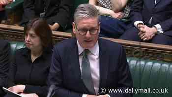 Keir Starmer is accused of plotting to ditch cap on council tax hikes - leaving families facing £143 extra on bills - in clashes with Kemi Badenoch at PMQs