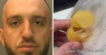 Kinder egg cocaine dealer smuggled drugs in plastic containers in the back of a taxi