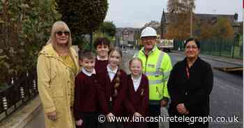 Headteacher welcomes safer resurfaced road outside her school