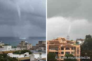 Inwoners filmen spectaculaire waterhoos in Marbella tijdens stormweer