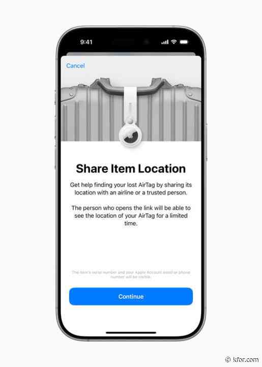 Apple announces new feature to help airlines track your lost luggage