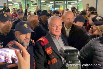 Video: Roma fans welcome back new coach Ranieri at airport