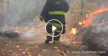 Firefighters Battle Wildfire in New York City