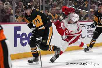 Edvinsson's OT winner powers Red Wings past Penguins 3-2