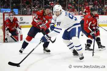 Tavares scores in OT as Maple Leafs rally to clip Capitals 4-3