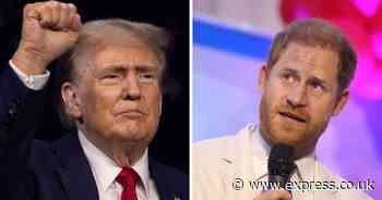 Prince Harry dealt huge US visa warning as Donald Trump's presidency looms