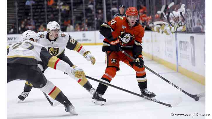 Ducks edged by Vegas for 5th loss in past 6 games