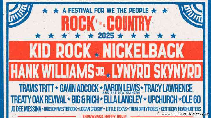 Kid Rock, Nickelback Slated to Headline Rock the Country 2025 ‘Small Town’ Festival