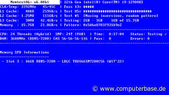 Fehlerdiagnose-Tool für RAM: Memtest86+ 7.20 erkennt Ryzen 9000X(3D) & Core Ultra 200S