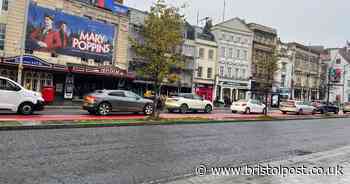 Long Bristol city centre rush hour delays as burst water main closes road