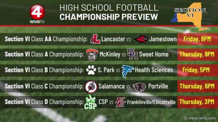 High school football championship preview: Three reigning champs look to defend Section VI titles