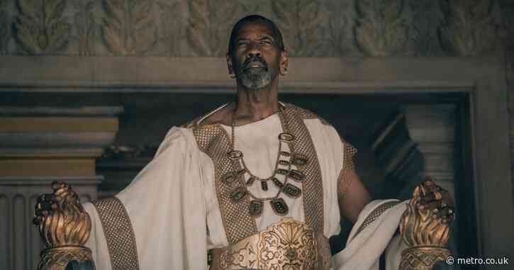 Denzel Washington reveals his same-sex kiss was cut from Gladiator 2