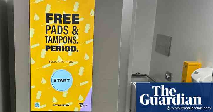 Victoria rolls out free pads and tampons at public vending machines across Melbourne