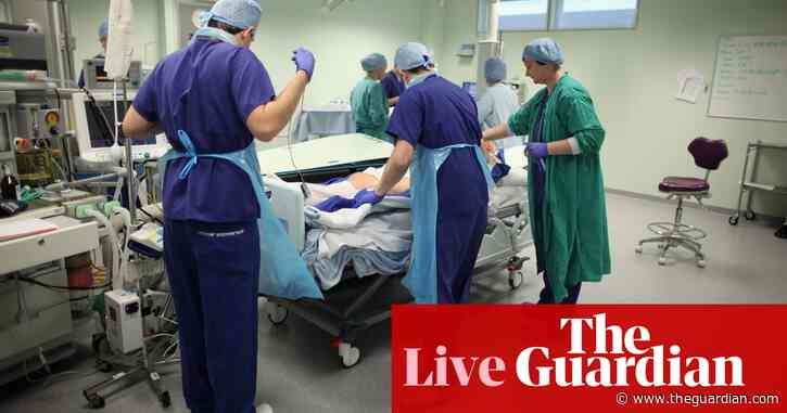 Hospital waiting times in England fall to lowest level in five months - UK politics live