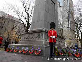 Letters: Montreal's Remembrance Day ceremony can be improved