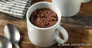 Simple five-minute chocolate mug cake recipe is the 'best' ever tasted