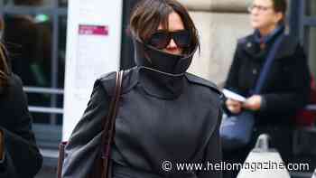 Victoria Beckham is almost unrecognisable in dramatic collared coat