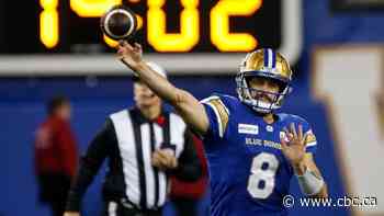 Veteran QB Zach Collaros leading 'special' Blue Bombers team into Grey Cup