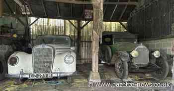 Rare classic cars found in barn set to be auctioned off in Colchester