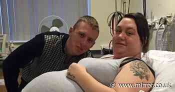 Miracle mum has three supersize babies - born with a combined weight of 31lbs