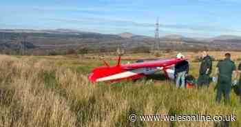 Plane crashes on Rhigos mountain