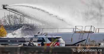 Train derailment and spill leads to confinement order on Montreal’s south shore